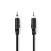 Nedis CAGB22000BK20 - Sztereó audiokábel | 3,5 mm-es dugó - 3,5 mm-es dugó | 2 m | Fekete