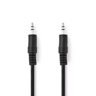 Nedis CAGB22000BK20 - Sztereó audiokábel | 3,5 mm-es dugó - 3,5 mm-es dugó | 2 m | Fekete