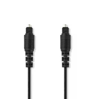 Nedis CAGB25000BK30 - Optikai audiokábel | TosLink dugó - TosLink dugó | 3 m | Fekete