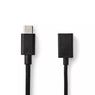 Nedis CCGB61710BK02 - USB 3.0 kábel | C típusú csatlakozó - A csatlakozó | 0,15 m | Fekete