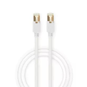 Nedis CCGB85221WT10 - CAT6 S/FTP hálózati kábel | RJ45 (8P8C) dugó - RJ45 (8P8C) dugó | 1 m | Fehér