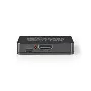 Nedis VSPL34002BK- HDMI Hub | 2 port(ok) | HDMI™ bemenet | 2x HDMI™ kimenet | 4K@30Hz | 2,25 Gbps | Fekete | Fekete