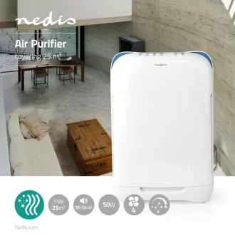 Nedis AIPU200CWT - Légtisztító | 25 m2 | 35-54 dB | Levegőminőség-mutató Nedis AIPU200CWT - Légtisztító | 25 m2 | 35-54 dB | Levegőminőség-mutató