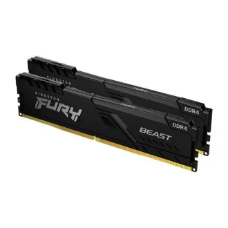 KINGSTON 16GB 3600MHz DDR4 CL17 DIMM (2 darabos készlet) FURY Beast Black