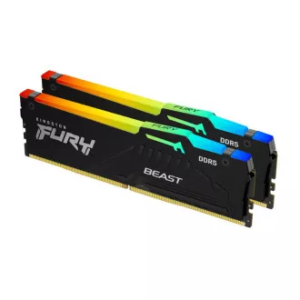 KINGSTON 64GB 5600MHz DDR5 CL40 DIMM (2 darabos készlet) FURY Beast RGB