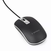 Gembird egér MUS-4B-06, USB, fekete-ezüst