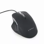 Gembird egér MUS-6B-02, USB, fekete, fekete