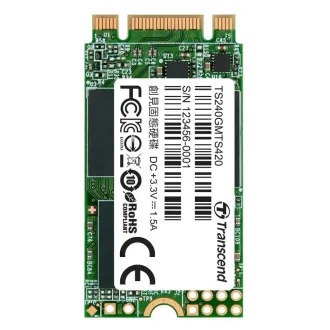 TRANSCEND MTS420S 240GB SSD M.2 2242, SATA III (3D TLC), 500MB/s R, 430MB/s W - Felbontott