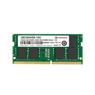 Transcend memória 16GB (JetRam) SODIMM DDR4 3200 2Rx8 CL22