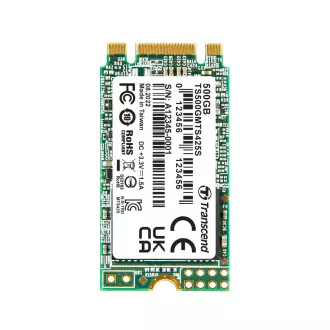 TRANSCEND MTS425S 500GB SSD M.2 2242, SATA III 6Gb/s (3D TLC), 530MB/s R, 480MB/s W TRANSCEND MTS425S 500GB SSD M.2 2242, SATA III 6Gb/s (3D TLC), 530MB/s R, 480MB/s W