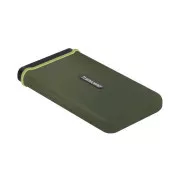 Transcend ESD380C 500GB USB 3.2 Gen 2x2 (USB-C) külső, ütésálló SSD (3D TLC), 2000MB/R, 2000MB/W, Army Green
