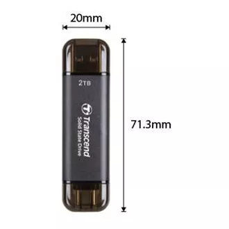 Transcend ESD310C 512GB, külső SSD, USB 10Gbps, C/A típus Transcend ESD310C 512GB, külső SSD, USB 10Gbps, C/A típus
