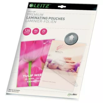 LEITZ lamináló zsebek A4-es méretben, routing technológiával, 125 mic (25db)