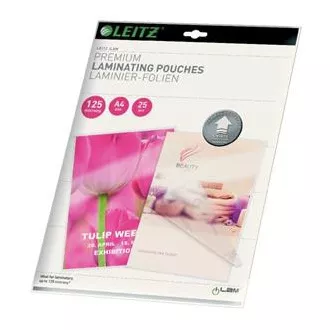 LEITZ lamináló zsebek A4-es méretben, routing technológiával, 125 mic (25db)
