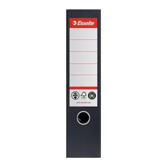 Esselte 1. számú Co2 semleges, 75 mm-es, fekete, kartonpapír mappa Esselte 1. számú Co2 semleges, 75 mm-es, fekete, kartonpapír mappa