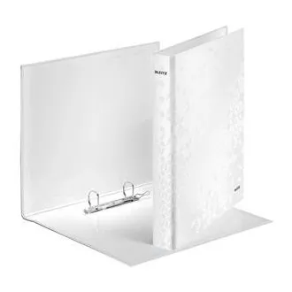 LEITZ WOW gyűrűs iratgyűjtő, A4 , 2DR/25mm, gyöngyház fehér