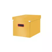 LEITZ Click&Store COSY négyzet alakú doboz, L méret (A4), meleg sárga színben