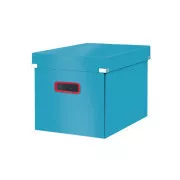 LEITZ Négyzet alakú doboz Click&Store COSY, L méret (A4), nyugodt kék színű