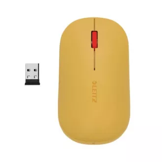 LEITZ vezeték nélküli számítógépes egér COSY, meleg sárga színű