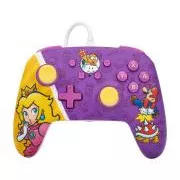 PowerA Enhanced Wired Controller for Nintendo Switch - Princess Peach Battle - Hercegnő Peach csata