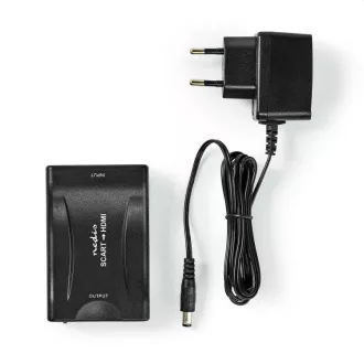 Nedis VCON3463BK - HDMI™ átalakító | SCART aljzat | HDMI™ kimenet | 1-utas | 1080p | 1,2 Gbps | ABS | Fekete | Fekete