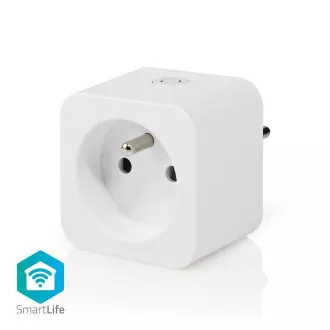 Nedis WIFIP121EWT - WiFi Smart Socket |Típus E (CEE 7/6)| -10 - 45 °C | Android™ / IOS | Fehér színű