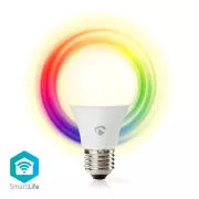 Nedis WIFILRC10E27 - SmartLife LED izzó | Wi-Fi | E27 | 806 lm | 9 W | RGB / Melegtől hideg fehérig | Android / IOS, F