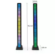 Nedis GALDP110BK - Játékvilágítás| RGB | Akkumulátoros | Notebookhoz / asztali számítógéphez | Fekete