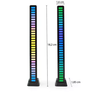 Nedis GALDP110BK - Játékvilágítás| RGB | Akkumulátoros | Notebookhoz / asztali számítógéphez | Fekete Nedis GALDP110BK - Játékvilágítás| RGB | Akkumulátoros | Notebookhoz / asztali számítógéphez | Fekete