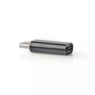 Nedis CCGB60910BK - USB-C adapter | USB 2.0 | USB-C™ csatlakozó | USB Micro-B aljzat | 480 Mbps | Kerek | Nikkelezett | Nikkelezés Nedis CCGB60910BK - USB-C adapter | USB 2.0 | USB-C™ csatlakozó | USB Micro-B aljzat | 480 Mbps | Kerek | Nikkelezett | Nikkelezés