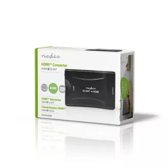 Nedis VCON3461BK - HDMI™ átalakító | HDMI™ bemenet | SCART aljzat | 1-utas | 1080p | 1,2 Gbps | ABS | Fekete | Fekete Nedis VCON3461BK - HDMI™ átalakító | HDMI™ bemenet | SCART aljzat | 1-utas | 1080p | 1,2 Gbps | ABS | Fekete | Fekete