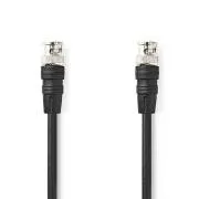 Nedis CVGL01000BK20 – BNC videokábel | BNC csatlakozó – BNC csatlakozó | 2 m | Fekete