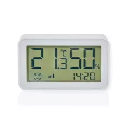 Nedis ZBSC30WT - Intelligens klímaérzékelő | Zigbee 3.0 | Akkumulátortöltés | Android™ / IOS | fehér
