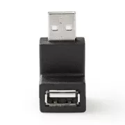 Nedis CCGB60930BK - USB 2.0 adapter | USB-A csatlakozó | USB-A aljzat | Fekete