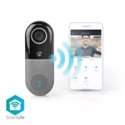 Nedis WIFICDP40CWT - Wi-Fi Smart Home videotelefon | Felhő/ microSD / Onvif | IP65 | Mozgásérzékelő | fehér