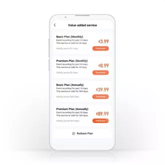 Nedis WIFICDP40CWT - Wi-Fi Smart Home videotelefon | Felhő/ microSD / Onvif | IP65 | Mozgásérzékelő | fehér