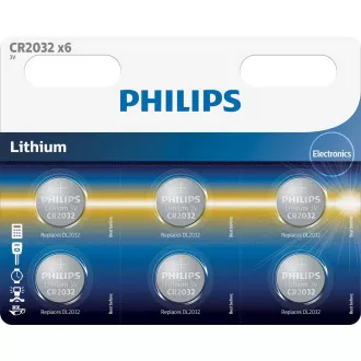 Philips elemek CR2032P6/01B - 6db