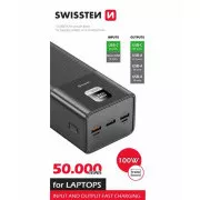 SWISSTEN POWER LINE POWER BANK 50000 mAh 100W POWER DELIVERY FEKETE