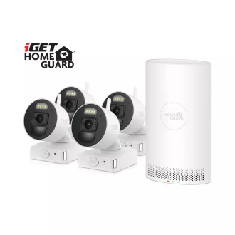 iGET HOMEGUARD HGNVK88004P - Vezeték nélküli FullHD NVR 8CH   4x akkumulátoros kamera HGNVK686CAMP