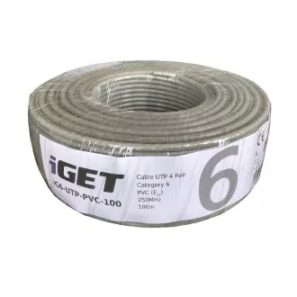 iGET Hálózati kábel CAT6 UTP PVC Eca 100m/szereplő