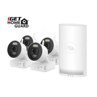 iGET HOMEGUARD HGDVK83304 - CCTV kamerarendszer 3K DVR 8CH   4x kamera LED-del és hanggal
