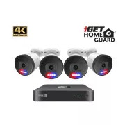 iGET HOMEGUARD HGNVK88504 - PoE 4K UltraHD NVR CCTV kamera 8CH   4x kamera