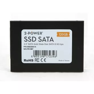 2-Power SSD 128GB 2.5" SATA III 6Gbps (Olvasás 500MB/s, írás500MB/s) 3 ÉV GARANCIA