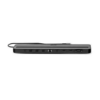 Acer 13in1 Type C Minidock: 3x USB3.0 (5Gbps adatátvitel), 1x USB-C (5Gbps adatátvitel), 1x USB-C Power Delivery (akár 100W)
