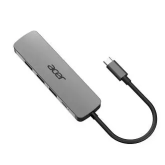 Acer 5IN1 Mini Dock statioType- C dongle, 1x HDMI (akár 3840x2160@60hz), 3x USB 3.0 5Gbps port, 1x Type-C akár 100W PD port (host)