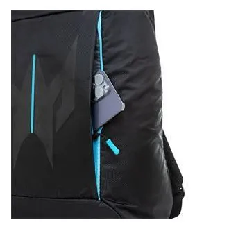 Predator Urban Backpack 18" (PBG510); fekete hátizsák kék díszítésekkel, vízálló és kopásálló anyagból, 18"-es mérethez, 27 l, 0,6 kg Predator Urban Backpack 18" (PBG510); fekete hátizsák kék díszítésekkel, vízálló és kopásálló anyagból, 18"-es mérethez, 27 l, 0,6 kg