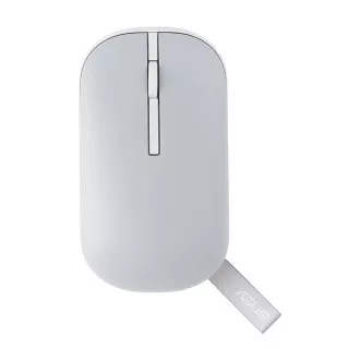 Asus MD100 vezeték nélküli egér - 2.4Ghz dongl/bluetooth/ 1600dpi/fehér/szürke