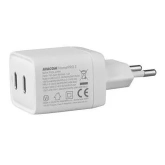AVACOM HomePRO 2 hálózati töltő Power Delivery 40W-os teljesítményű, két USB-C kimenettel