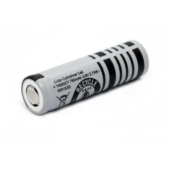 AVACOM 14500-as típusú, újratölthető ipari akkumulátor, Highpowers, 750 mAh, 3,7 V, Li-Ion
