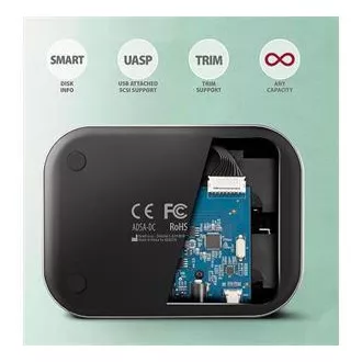 AXAGON ADSA-DC, USB-C 5Gbps - 2x SATA 6G 2,5"/3,5" SSD/HDD CLONE DUAL dokkolóállomás AXAGON ADSA-DC, USB-C 5Gbps - 2x SATA 6G 2,5"/3,5" SSD/HDD CLONE DUAL dokkolóállomás